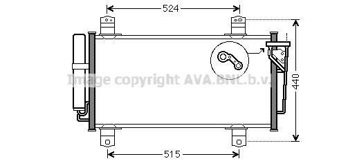 MZA5231D AVA COOLING Радиатор кондиционера (MZA5231D) AVA