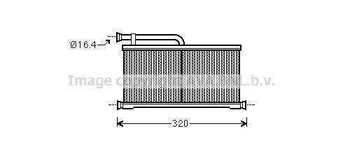 AIA6397 AVA COOLING Радіатор обігрівача салону Audi A6 04>11 (AIA6397) AVA