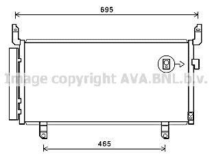 SU5104D AVA COOLING Конденсатор кондиціонера SUBARU FORESTER (2013) 2.0 TDI (вир-во AVA)