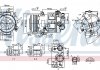 Компрессор кондиціонера CITROEN C5 (2008) 2.0 HDI NISSENS 890420