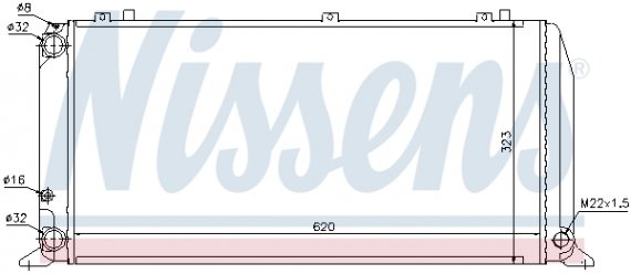 96373 NISSENS (Дания) Вентилятор (комплект) MITSUBISHI L200 (2006) 2.5 TDIC NISSENS