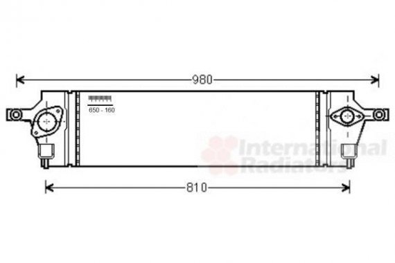 13004350 Van Wezel Интеркулер NISSAN X-TRAIL/ RENAULT KOLEOS 08 >15 (вир-во Van Wezel)