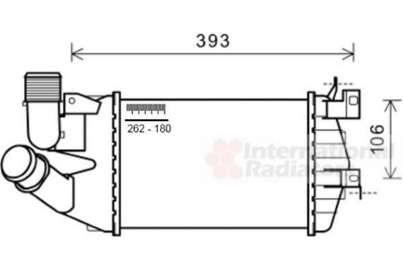 37004584 Van Wezel Інтеркулер OPEL ASTRA H/ OPEL ZAFIRA B (пр-во Van Wezel)