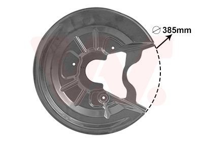 7623373 Van Wezel Защита тормозного диска VAG 04-15 286mm LI.R Alu (пр-во Van Wezel)