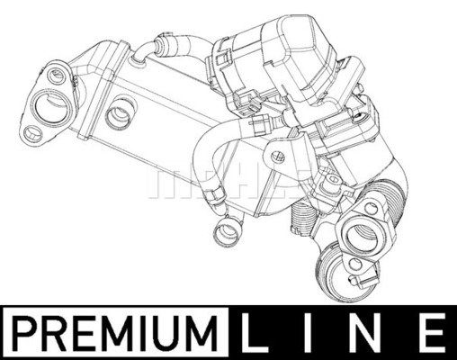CE 10 000P MAHLE Радіатор рециркуляції відпрацьованих газів