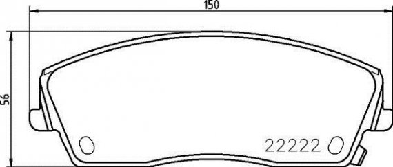 P11 041 BREMBO (Германия) Гальмівні колодки дискові BREMBO