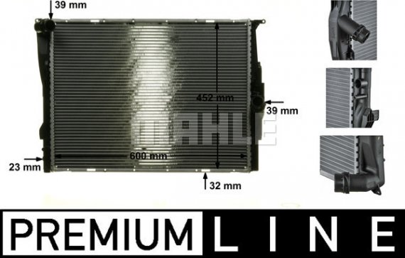 CR 1090 000P MAHLE Радиатор охолодження BMW 1 / 3 (E90/91/92/93) MAHLE