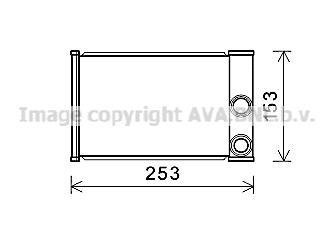 OLA6680 AVA COOLING Радиатор отопителя салона Chevrolet Cruze, Orlando, Malibu. Opel Insignia, Meriv