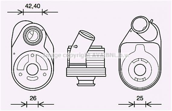 FT3610 AVA COOLING Радиатор масляный (FT3610) AVA