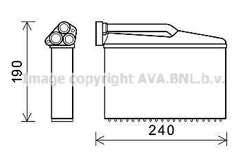 BWA6541 AVA COOLING Теплообмінник, Система опалення салону