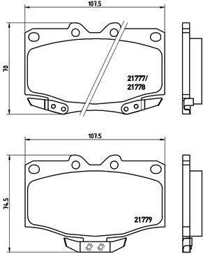 P83 026 BREMBO (Германия) Гальмівні колодки дискові BREMBO