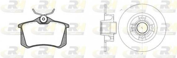 8263.07 ROADHOUSE Гальмівний комплект (Диски RH 6750.00 + Колодки RH 2263.10) ROADHOUSE