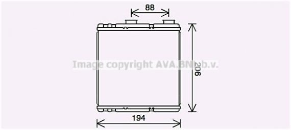 RT6634 AVA COOLING Радіатор пічки