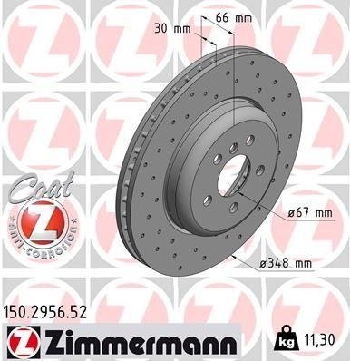 150.2956.52 Zimmermann Диск тормозной Sport