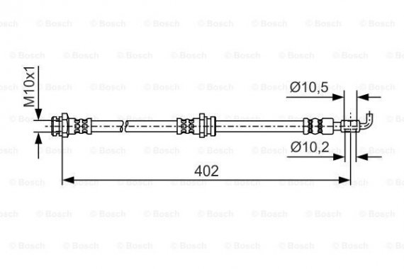 1987481A46 BOSCH Гальмівний шланг BOSCH