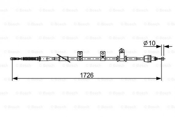 1987482618 BOSCH Гальмівний трос BOSCH