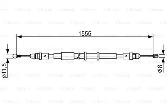 1987482552 BOSCH Гальмівний трос BOSCH
