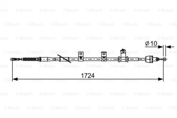 1987482619 BOSCH Гальмівний трос BOSCH