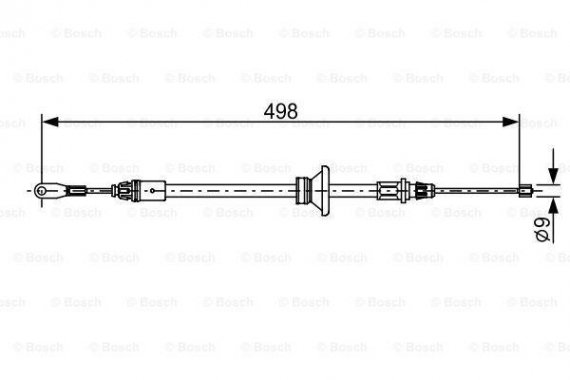 1987482632 BOSCH Гальмівний трос BOSCH