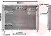 4300M405 Van Wezel Радиатор охлаждения двигателя CLIO3/MODUS 15DCi MT 04- (Van Wezel) (фото 2)
