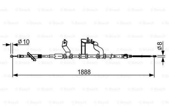 1987482532 BOSCH Гальмівний трос BOSCH
