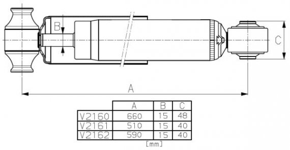 V2160 MONROE (Бельгия) Амортизатор