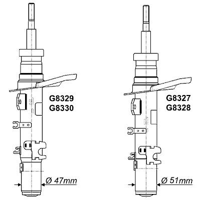 G8327 MONROE (Бельгия) Амортизатор